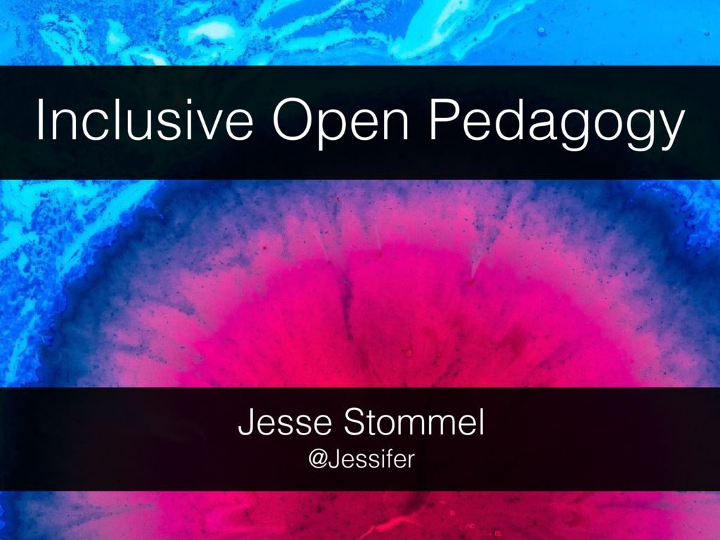 thumbnail of Inclusive Open Pedagogy Slide Deck