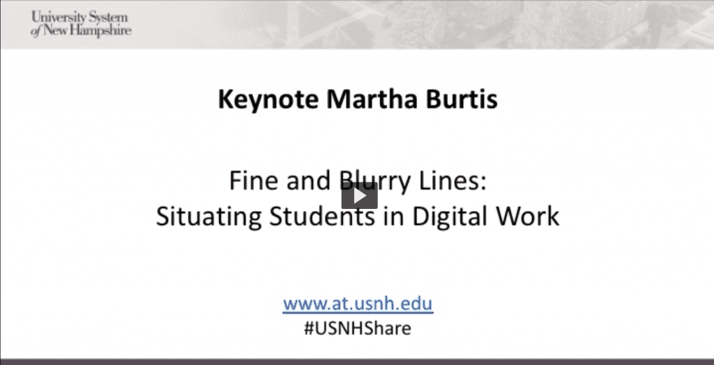 Screenshot of video: Situating Student in Digital Work