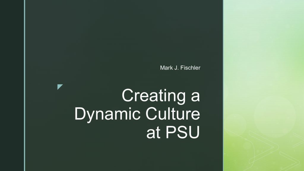 thumbnail of Culture Change at PSU