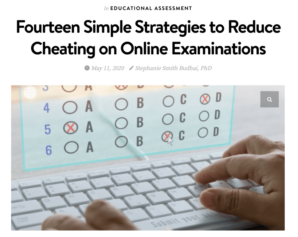 image of keyboard and online quiz