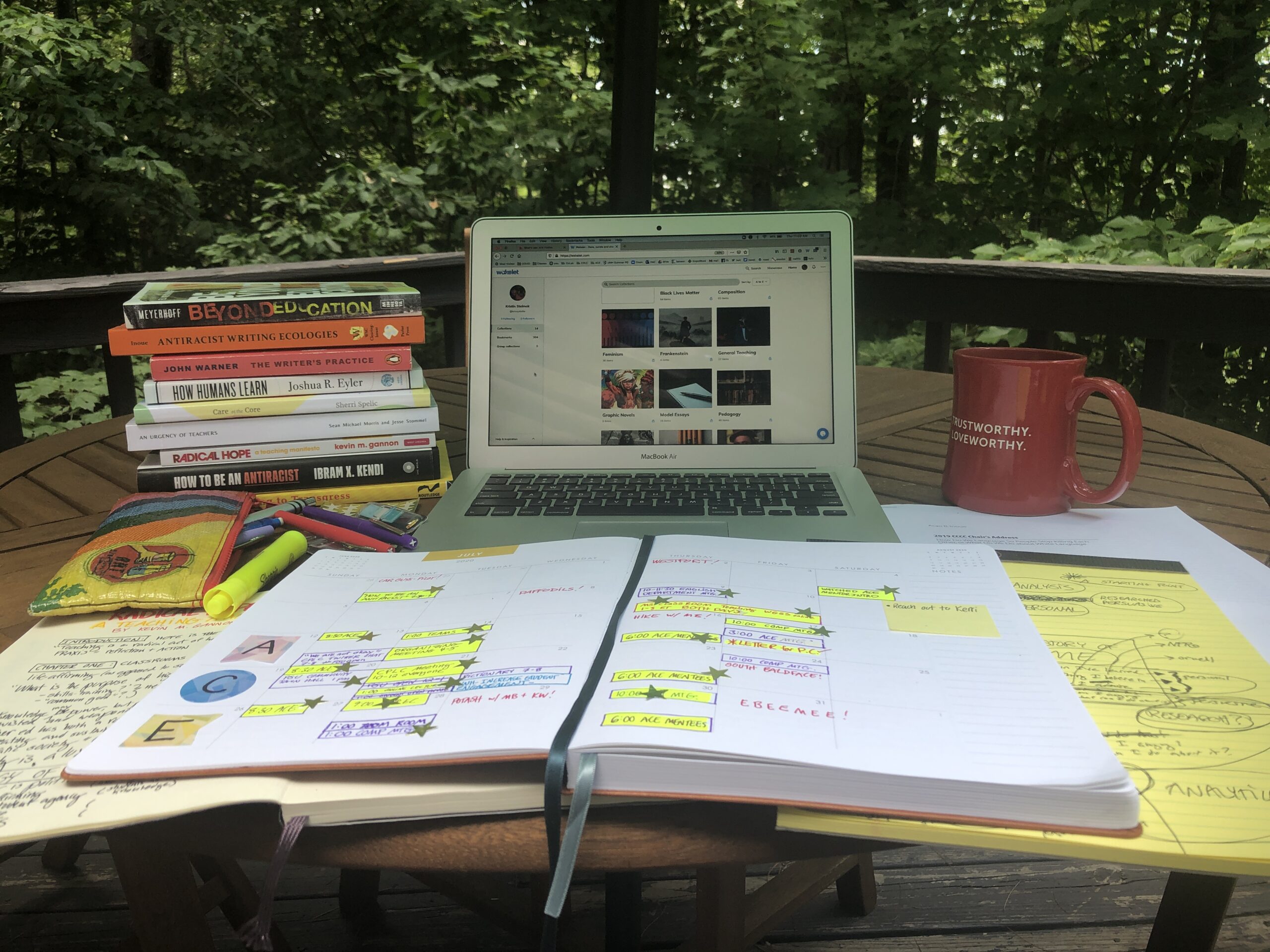 working from home outside