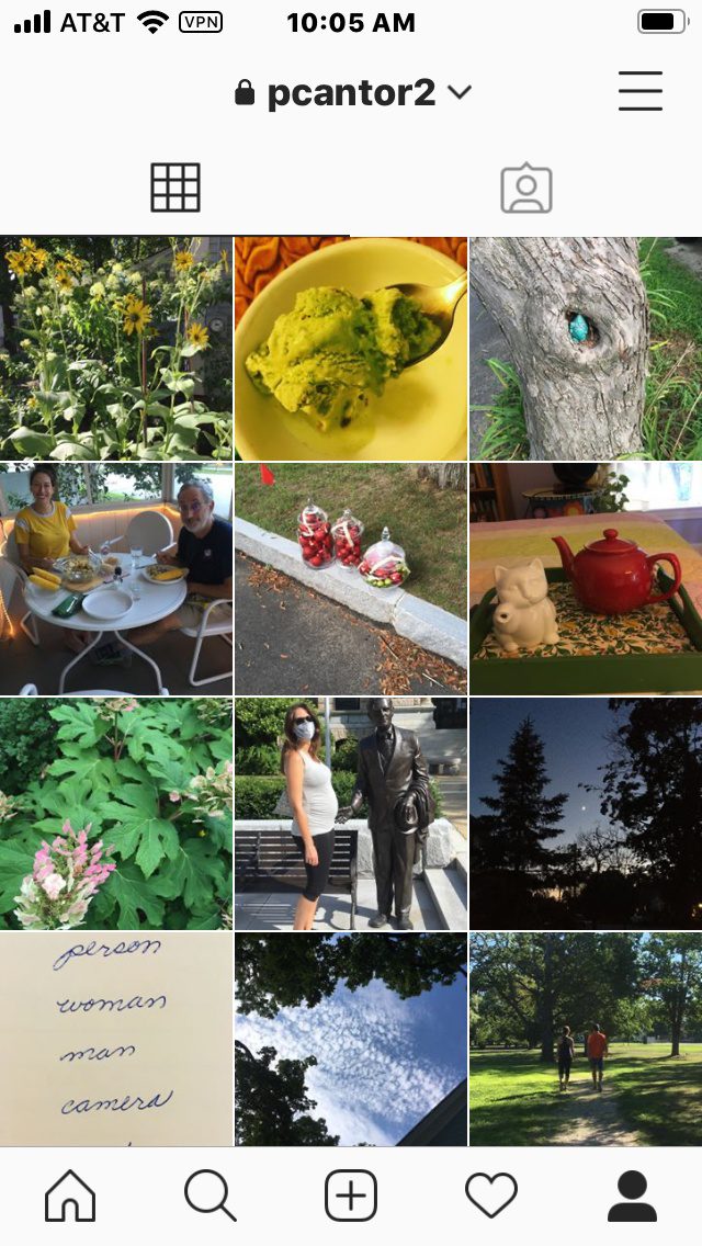 screenshot of instagram