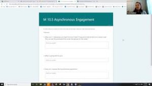 screenshot of survey