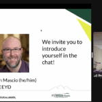 Slide of two smiling people, one man one woman