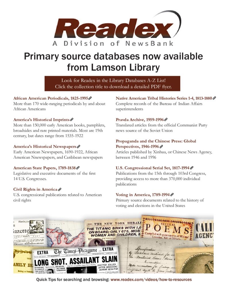 thumbnail of Readex 15-in-15 flyer