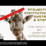 Screenshot of first slide of Robin DeRosa's presentation