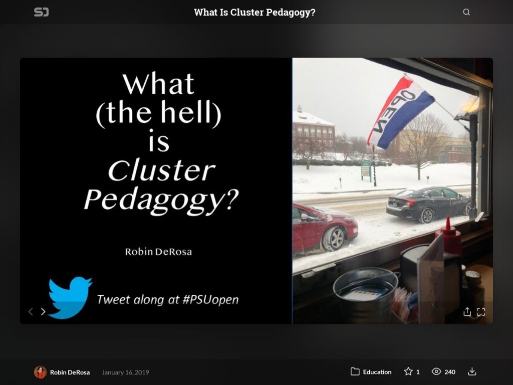 What is Cluster Pedagogy?